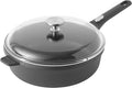 BergHOFF GEM Non-Stick 11" Sauté Pan 4.6qt., Stay-Cool Detachable Handle, Glass Lid, Ferno-Green, Non-Toxic Coating, Ovensafe