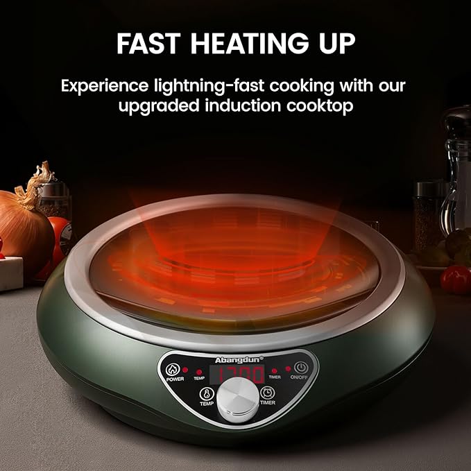 Induction Wok Cooktop，1700W Electric Wok Portable Induction Single Burner Used For Home And Commercial