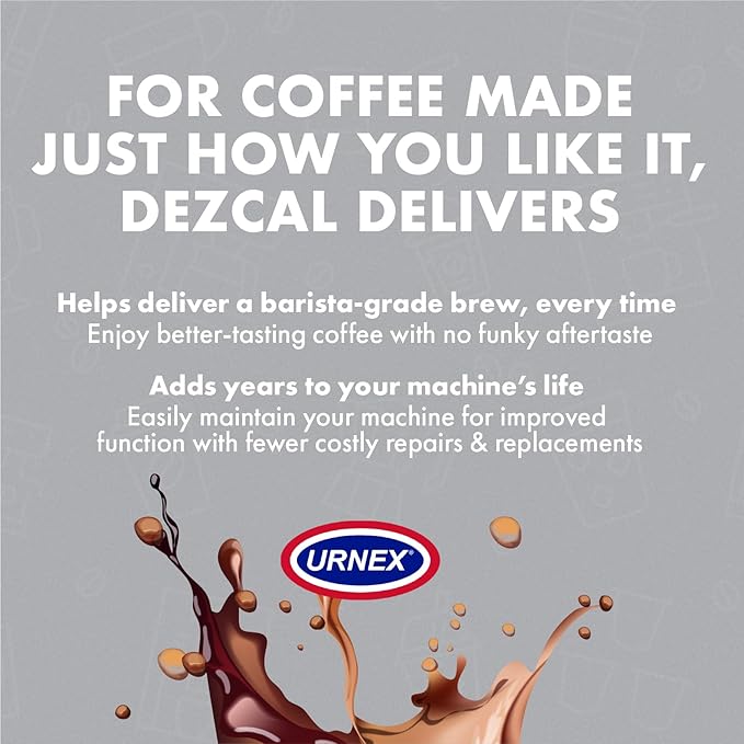 Dezcal Descaling Tablets - 120 Uses, Universal Compatibility with Keurig, Nespresso, Breville, De’Longhi, and More - Effective Descaler for Coffee Makers, Espresso Machines, Boilers, and More