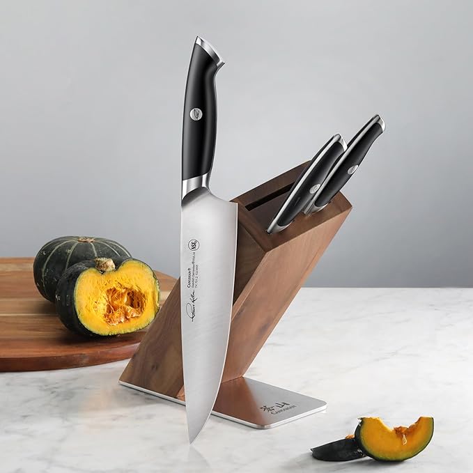 Cangshan Thomas Keller Signature Collection 4-Piece Knife Block Set, Black