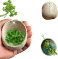 Pottery Herb Stripper, Herb Stripper Bowl Ceramic,Pottery Herbal Stripper, Handmade Pottery Different Round Hole Sizes for Peeling off the Leafy Assembly (B)