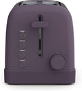 bella 2 Slice Toaster, 6 Setting Shade Control w Reheat, Cancel, Bagel & Defrost Buttons, Removable Crumb Tray, Anti Jam & Auto Shutoff, Auto Centering Guides & Cord Wrap, 900 Watt, Plum