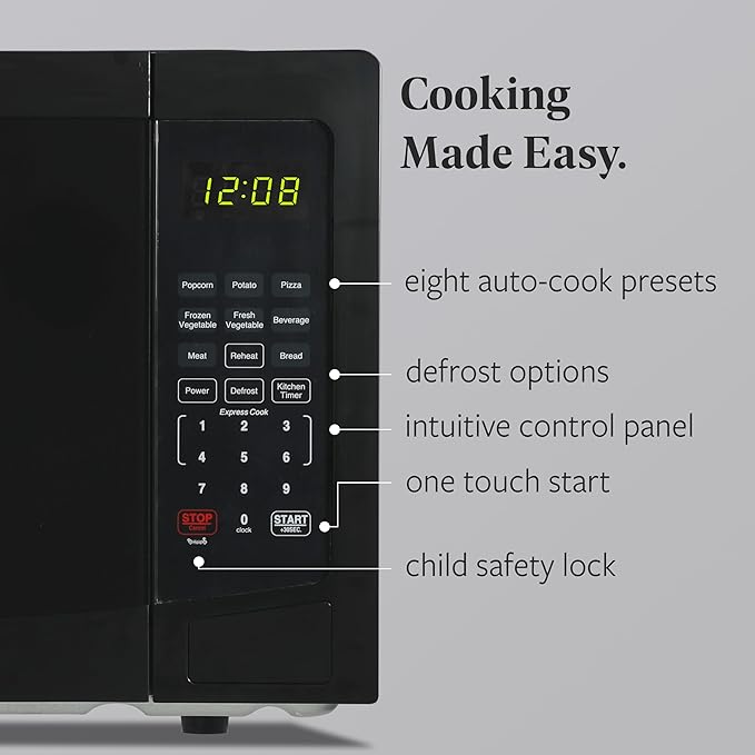 Farberware FMWEI11BKA Microwave, 1.1 Cu. Ft, Black