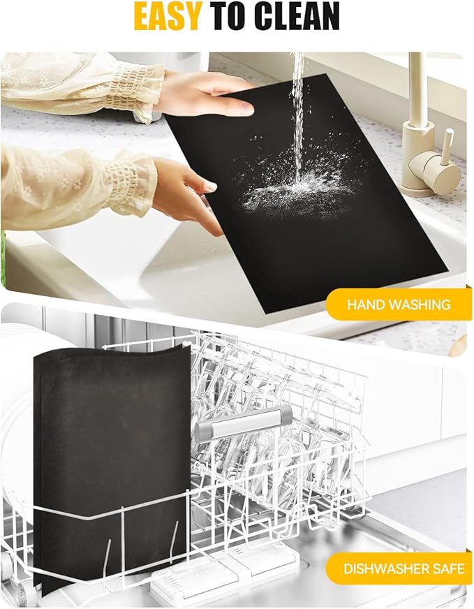 154PCs Paper Liners Compatible with Emeril Lagasse 26QT Extra Large Air Fryer Toaster Oven Accessories,100PCs Unbleached Parchment Paper,50PCs Disposable Liners with Holes, 4PCs Reusable Baking Mats