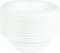 PLASTICPRO Round Plastic Bowls Microwaveable, Disposable, White, (50, 16 ounce)