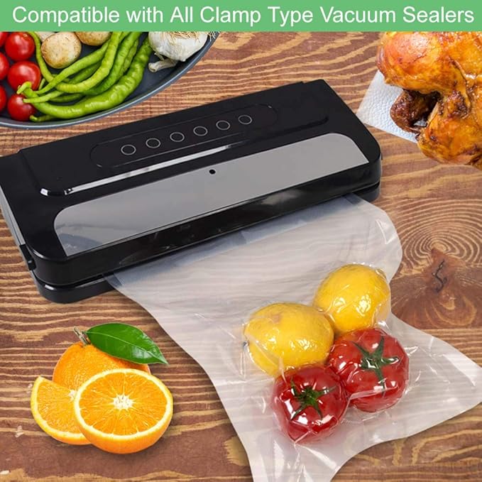 6 Pack 8"x20'(3Rolls) and 11"x20'(3Rolls) Vacuum Sealer Bags Rolls with Commercial Grade,BPA Free,Heavy Duty,Great for Food Vac Storage or Sous Vide Cooking