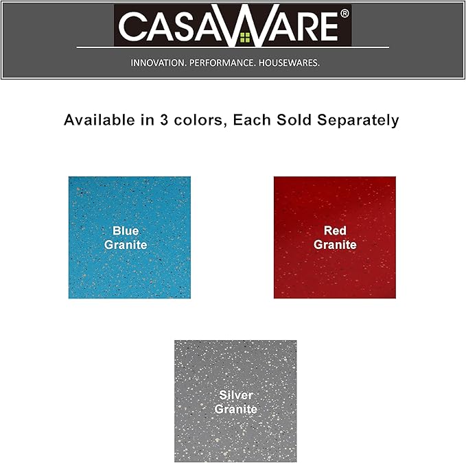 casaWare Toaster Oven 12 x 11-Inch Baking Sheet with a 1.5-Inch Handle (Silver Granite)