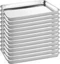 12 Pack Stainless Steel Baking Sheet Pans, 12.5" L × 9.6" W × 1" H Cookie Sheets for Toaster Oven, Rust-Resistant, Dishwasher Safe