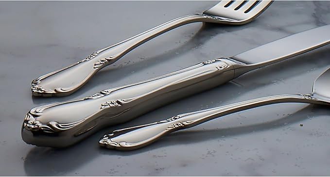Oneida Chateau Fine Flatware Set, 18/8 Stainless, Set of 4 Salad Forks