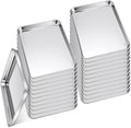 meekoo 24 Pcs Baking Sheet Pan Cookie Sheet Set for Oven Stainless Steel Trays Nonstick Small Serving Tray Cake Toaster Metal Food Trays, Oven and Dishwasher Safe(12 x 9.5 x 1 Inch)