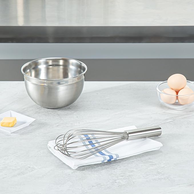 Met Lux Stainless Steel French Whisk - 12" - 1 count box