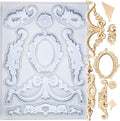 Art Mold for Polyclay Air Dry Clay Plaster, Wreath and Frame