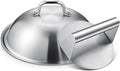 homenote Griddle Accessories for Blackstone, Commercial Grade 12 Inch Heavy Duty Melting Dome with Round Stainless Steel Smash Burger Press Perfect for Flat Top Hibachi Grill Outdoor Indoor