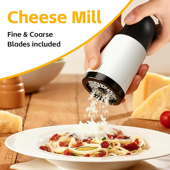 Portable Manual Cheese Grinder Mill Quick Grating and Slicing Cheese Shredder Chopper and Kitchen Grinding Tool