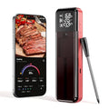 Smart Wireless Meat Thermometer,Digital Cooking Thermometer with Dual High-Accuracy Sensors, Ceramic Heat-Resistant Probe, Instant Read LCD & App Control for Kitchen,BBQ,Oven,Grill,Air Fryer,Red