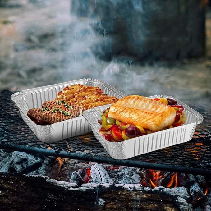 9x13 Aluminum Pans - (30Pack) Disposable Foil Pans, Half Size Deep Steam Table Pans Extra Thick for Baking, Cooking, Roasting, Heating, Serving & Lining Steam-Table Trays