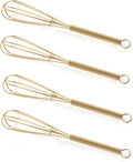 GEPOR Mini Whisks 5 inch 4Pcs Gold