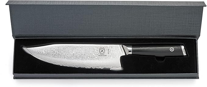 Mercer Culinary M13795 Premium Grade Super Steel, 8-Inch The Hunter Chef's Knife, G10 Handle