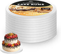 12 Inches White Round Sturdy Cake Board Drums for Displaying Cakes, 1/2 Inch Thick Decorating Supplies White 10-Packs Sturdy Corrugated Cardboard Base, Base para Pastel (12inch/10pcs)