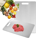 Katuchef Titanium Cutting Board - Upgraded 100% Pure Titanium Cutting Boards for Kitchen Non Toxic, Double-Grade Hygiene Durable Non Moldy Dishwasher Safe Meat Fruit Metal Board (1PC 12 * 18 Inch)