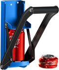 Can Crushers for Recycling - 16 oz Heavy Duty Aluminum Can Crusher Wall Mounted - Soda and Beer Can Smasher for Recycling with Bottle Opener - For 12 and 16 oz Cans - Easy to Install, Blue - RamPro
