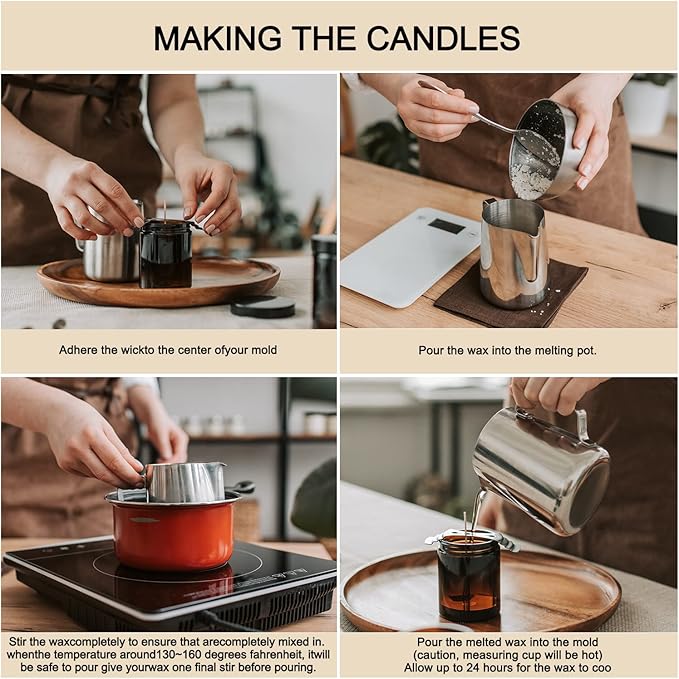 Candle Making Soy Wax-2 lb Bag（32oz）-Pure Nature DIY Soy Wax Flakes