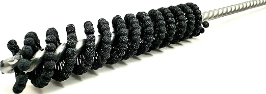 TwistFlex 0.472” (12mm) 600SC Cylinder Hone | Flexible Cylinder Honing & Deburring Tool | Bore Brush for Hole Diameters 0.433” – 0.472” | Silicon Carbide 600 Grit | 0.20" Shank | 8" Length