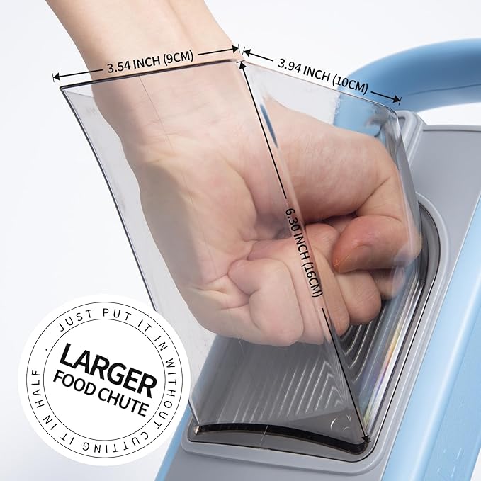 Safer Mandoline Food Slicer, Thickness Adjustable Vegetable Chopper, Onion Slicer Tomato Cutter Dicer, Multifunctional Kitchen Food Fruit Chopper