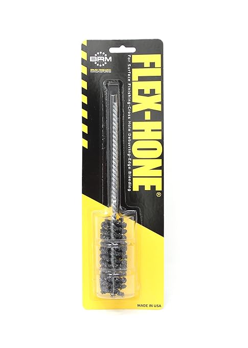 Brush Research BC7820 FLEX-HONE®, 7/8" (22.2mm) Diameter, 20 Grit, Silicon Carbide, for Mild Steel, Stainless Steel, Cast Iron and Softer Ferrous Materials