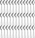 36 Piece Teaspoon Set (5.6 Inches) | Premium Food-Grade Stainless Steel Silverware - Dessert Spoons, Coffee Spoons for Home & Restaurant | Mirror Polished| Dishwasher Safe
