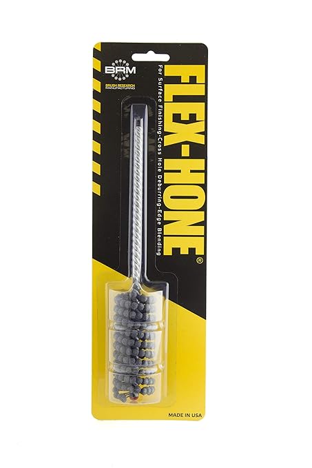 Brush Research BC11818 FLEX-HONE®, 1-1/8" (28.6mm) Diameter, 180 Grit, Silicon Carbide, For Mild Steel, Stainless Steel, Cast Iron and Softer Ferrous Materials