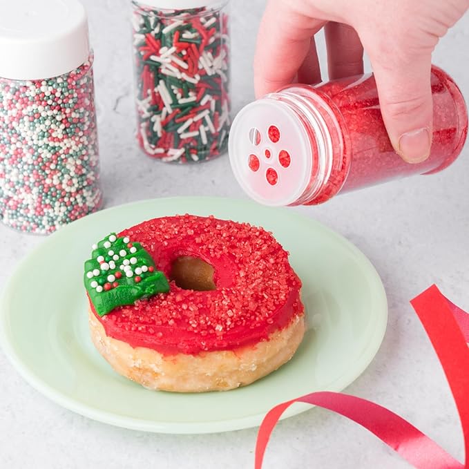 Sweets Indeed Christmas Sprinkles Mix – 10.90 oz Holiday Blend | Edible Jimmies, Nonpareils & Sugar Pearls for Decorating Christmas Cookies, Cakes, Cupcakes & Festive Desserts