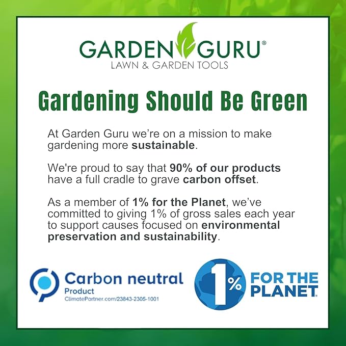 Garden Guru Extra Long Stainless Steel Pruner Pruning Shears Clippers Snips – Sharp Bonsai Cutter Plant Trimming Scissors – Straight Blade Garden Scissors Tool – Great for Roses Flowers Herbs Fruits