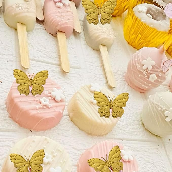 1Pcs Butterfly Silicone Mold, Chocolate Fondant Molds Butterfly Resin Mold for Home Baking Cake Decoration Cupcake Topping Candy Biscuit Flower Paste Modeling Clay Resin Crafts Wax Plaster