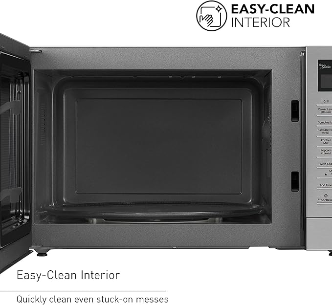 Panasonic 2-in-1 Microwave Oven with FlashXpress Broiler, Inverter Technology for Even Cooking and Smart Genius Sensor, 1000W, 1.2 cu.ft. Countertop - NN-GN68KS (Stainless Steel / Silver)