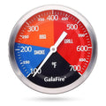 3 3/16 Inch BBQ Temperature Gauge for Smoker Wood Charcoal Pit, Large Face Grill Analog Thermometer