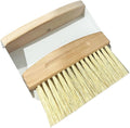 Mini Broom and Dustpan Set Small Metal Dustpan and Brush Set Hand Whisk Broom for Home Office Desktop Sofa Pet Care Household Cleaning (sisal Hemp bristles, White)