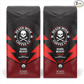 Death Wish Coffee Dark Roast Grounds -16 Oz, 2 Packs of Bold & Intense Blend of Arabica & Robusta Beans - USDA Organic Ground Coffee - Pack of 2