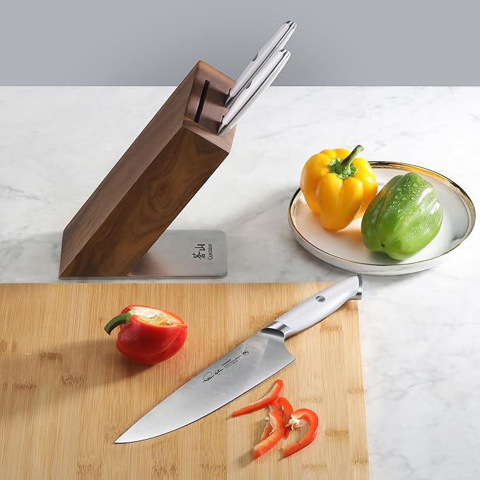 Cangshan Thomas Keller Signature Collection 4-Piece Knife Block Set, White