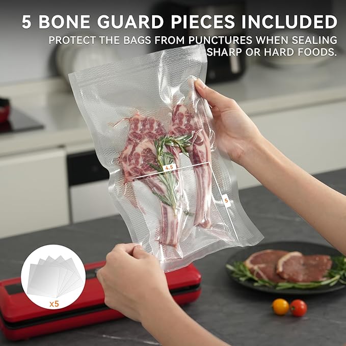 [2024 Q4] 6" x 10" Vacuum Sealer Bags, 200 Count-Ideal for Food Storage, Sous Vide, and Meal Prep, Keep Food Fresh and Nutrients, Wevac Lite