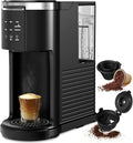 Single Serve Coffee Maker, 2 in 1 Coffee Machine for K-Cup & Ground Coffee, 6 to 14oz Brew Sizes, Pod Coffee Makers with 40oz Removable Water Reservoir, LCD Screen, Self-cleaning, for Home