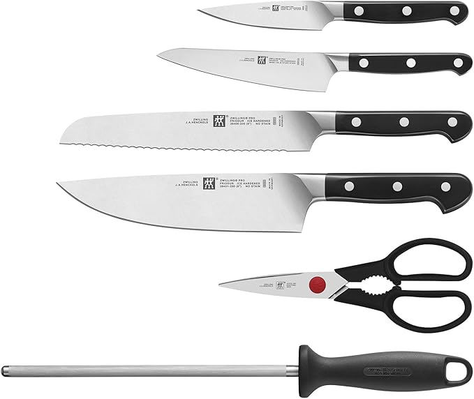 ZWILLING Pro 7-pc Knife Block Set - Black
