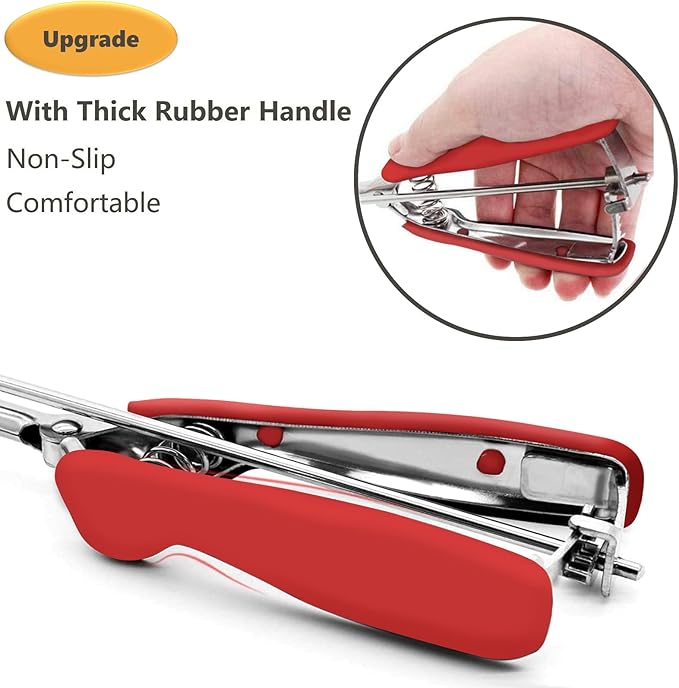 Ice Cream Scoop, Cookie Scoop, 3 Tbsp/ 45 ml/ 1.5 oz Cookie Scoops for Baking, 18/8 Stainless Steel Cookie Scooper for Baking, Ice Cream Scooper with Trigger Release, Cookie Dough Scoop (Red)