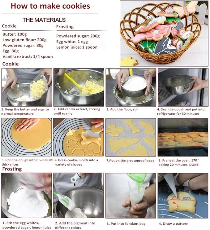 Cactus Cookie Cutter Set - Xzhloym 6 Piece Stainless Steel Metal Cactus/Cacti Cookie Cutters in Different Shapes Fondant Biscuit Cutter Molds