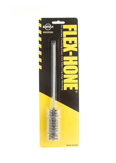 Brush Research BC20M18 FLEX-HONE®, 0.787" (20mm) Diameter, 180 Grit, Silicon Carbide, For Mild Steel, Stainless Steel, Cast Iron and Softer Ferrous Materials