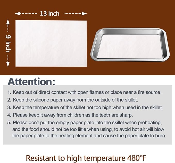 200PCS Thickened Precut Parchment Paper Sheets, 9×13 In Heavy Duty Non-Toxic & Unbleached Parchment Baking Paper for Baking, Grilling, Non-Stick & Comes in Convenient Packaging, White
