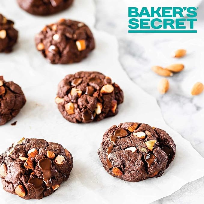 Baker's Secret 1pc Insulated Cookie Sheet Cookie Tray 16" x 14", Carbon Steel Insulated Double Wall, for Baking Roasting Cooking, Dishwasher Safe Home Baking Supplies PFOA, PFOS, PFAS, PTFE free
