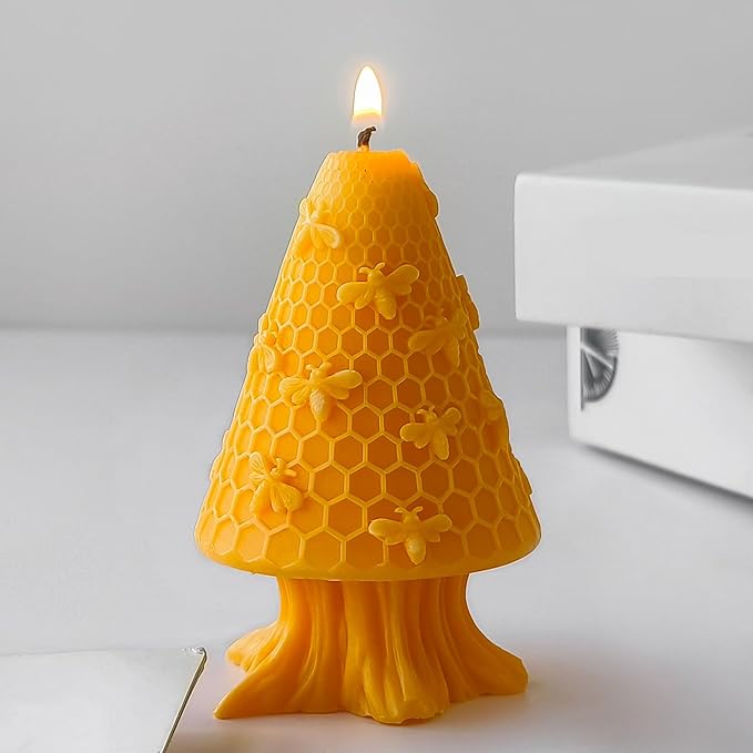 Honeybee Honeycomb & Animal Candle & Resin Casting Molds - 3D Silicone Molds for Candle Making & Jewelry Resin Craft Supplies