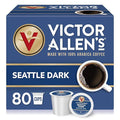 Victor Allen's Coffee Seattle Dark, Dark Roast, 80 Count, Single Serve Coffee Pods for Keurig K-Cup Brewers
