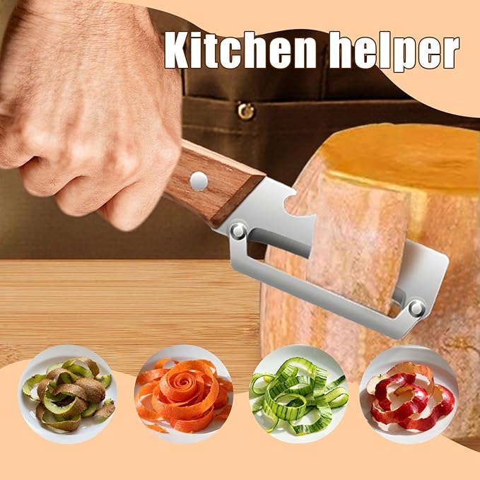 2025 New Kitchen Multifunctional Vegetable Peeler, 2 in 1 Stainless Steel Single Blade Peeler Tool with Bottle Opener